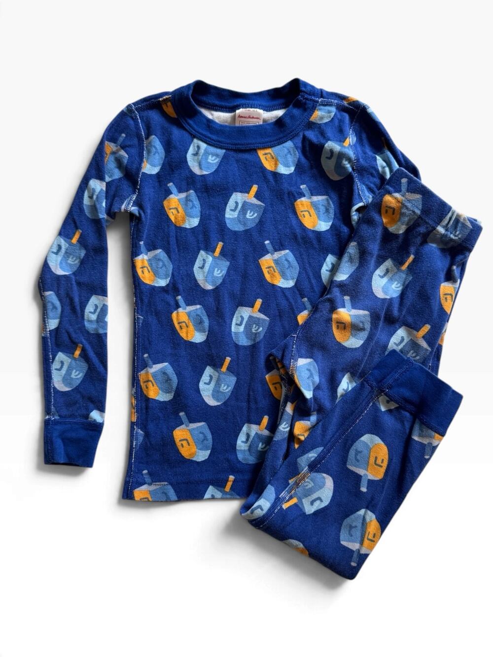 Hanna Andersson organic cotton blue dreidel pajamas